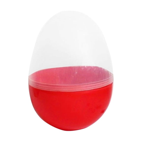 Easter Plastic Open Top Egg for Egg Hunts & Party Decorations, Gift Basket Filler, Reusable Spring Holiday Egg, Surprising Toy Space
