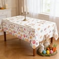 thumbnail image 1 of Easter Plastic Tablecloth Disposable Bunny Theme Party Decor, Waterproof Holiday Table Cover for Egg Hunt Brunch Celebration Decoration(Multicolor-B), 1 of 6