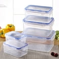 thumbnail image 1 of Easter Plastic Vacuum Sealed Food Storage Box - Moisture‑Proof Fresh‑Keeping Container with Lid for Kitchen Pantry, Ideal for Cereal, Flour, Snacks and Dry Ingredients Organization, 2*3*6in, Clear, 1 of 9