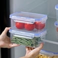 thumbnail image 1 of Easter Plastic Vacuum Sealed Food Storage Box - Moisture‑Proof Fresh‑Keeping Container with Lid for Kitchen Pantry, Ideal for Cereal, Flour, Snacks and Dry Ingredients Organization, 3*4*7in, Clear, 1 of 9