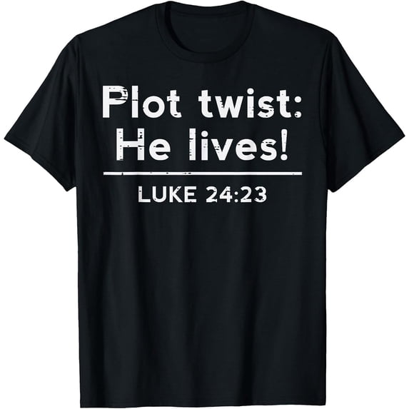 Easter Plot Twist He Lives Jesus Christian Men T-Shirt, Comfortable Breathable Soft Tee, Men's 100% Cotton T-Shirt 180gsm