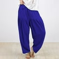thumbnail image 1 of Easter Plus Size Pants- Women's Solid Color Daily Commuting Fashion Casual Radish Pants, 1 of 5