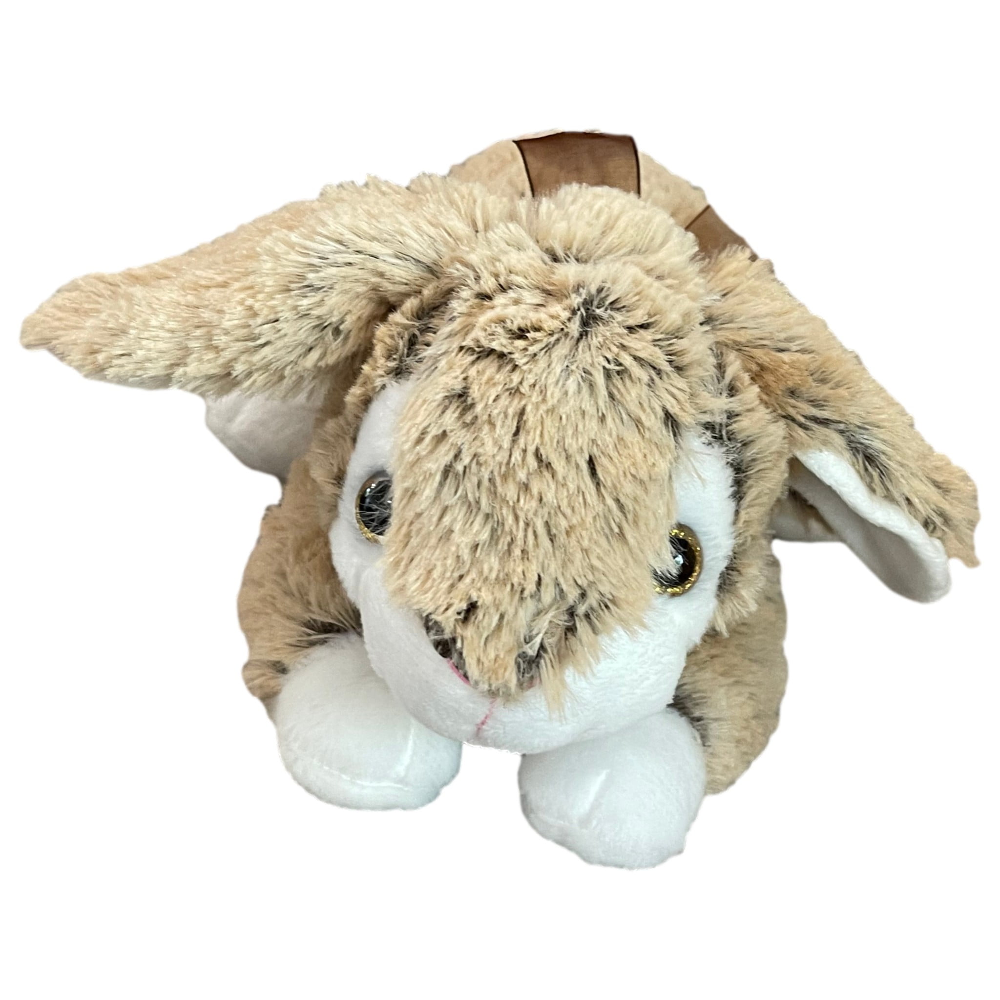 Easter Plush Beige Crouching Bunny Rabbit 10