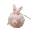 thumbnail image 1 of Easter Plush Bunny Drawstring Bag, Soft Furry Pouch for Easter Egg Hunts, Candy Storage & Spring Gifts, 1 of 5