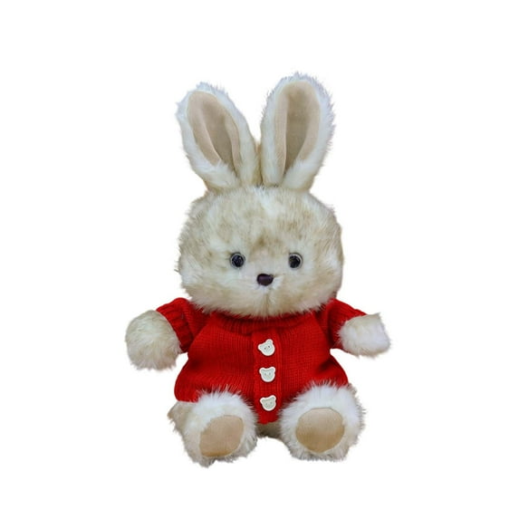 Easter Plush Bunny Stuffed Animal Gift Bulk 10.6 Inch Bunnies Doll Furry Rabbit with Bow Tie for Birthday Baby Shower Party Favor Gifts Classroom Rewards