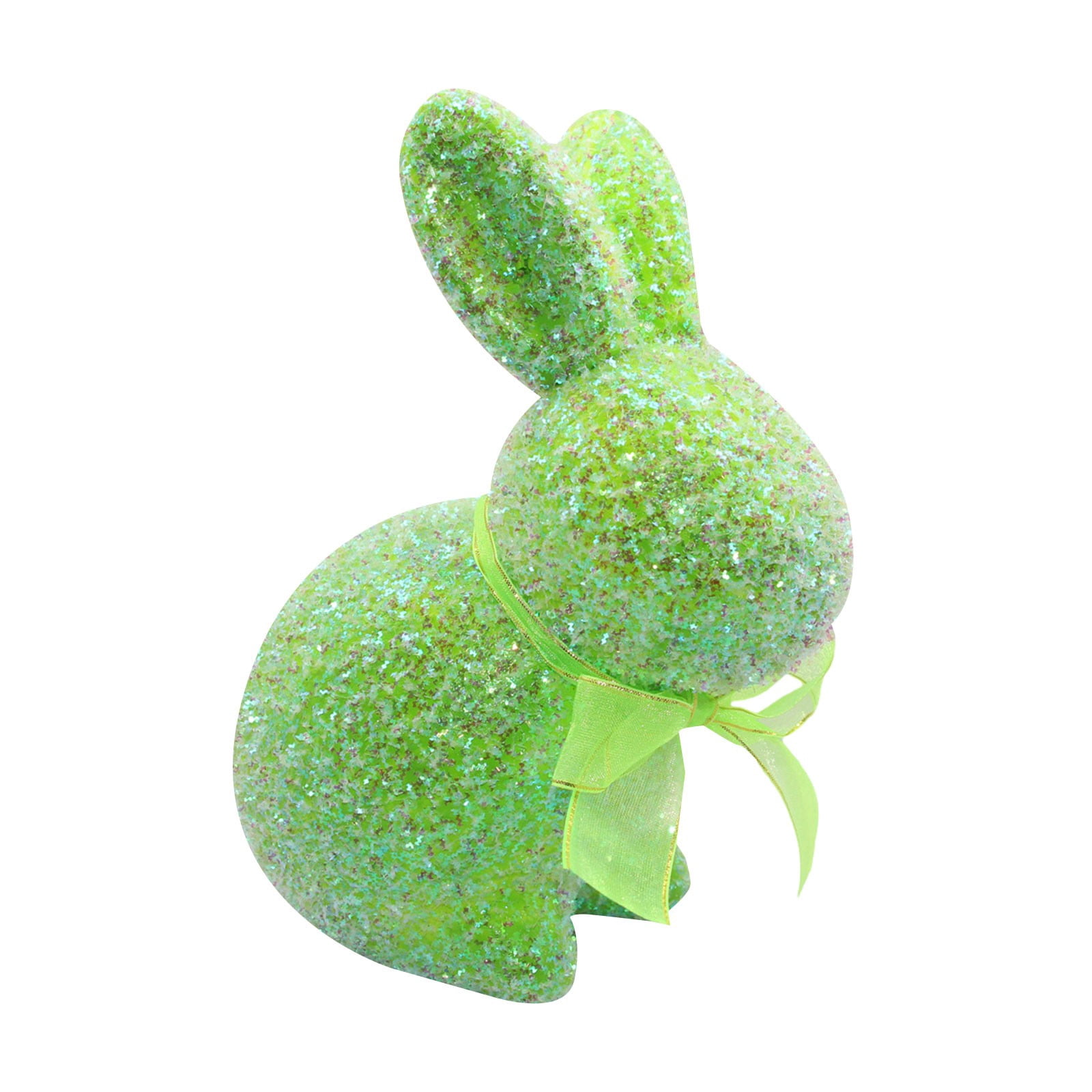 Easter Plush Glitter Sitting Rabbit Ornament,Easter Standing Glitter ...