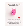 thumbnail image 1 of Easter Pocket Hug Bunny Card - 2.16in Inspirational Encouragement Gift, Cute Desktop Decor with Affectionate Messages, 1 of 6