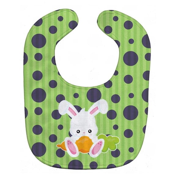 Easter Polkadot Rabbit Baby Bib