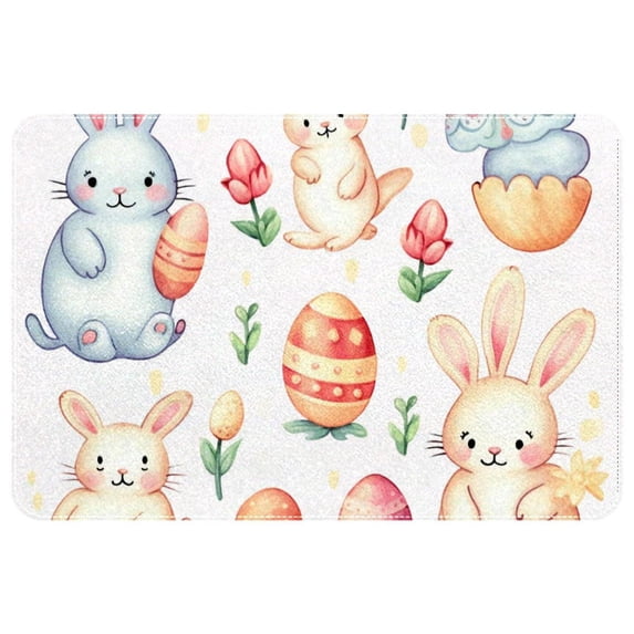 Easter Polyester Chair Rugs, Game Mat, Outdoor Carpet - Non-Slip, Machine Washable