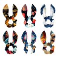 Easter Polyester Hair Ring Set with Detachable Rabbit Ears Bow Hair