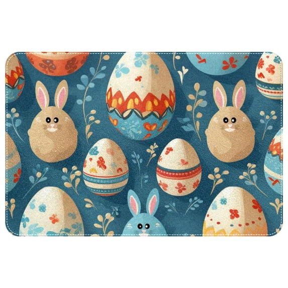 Easter Polyester Non-Slip Machine Washable Office Chair Rug for Chair Rugs and Door Rug
