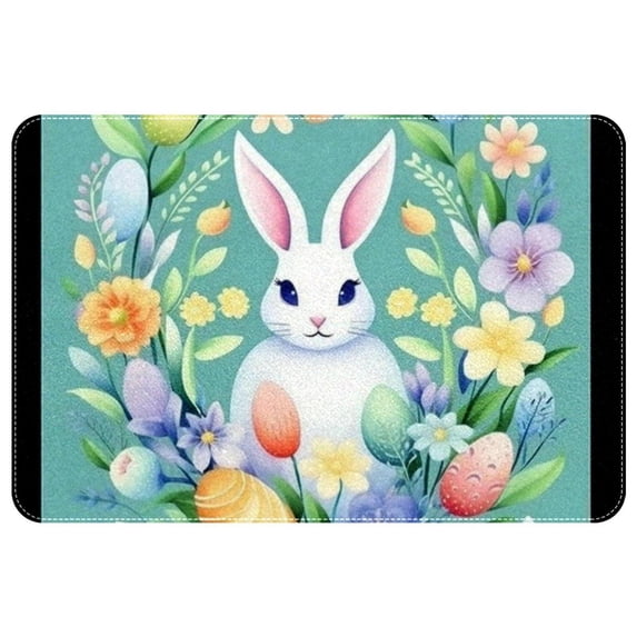 Easter Polyester Non-Slip Office Mat & Kitchen Rug, Machine Washable Door Mats