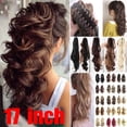 thumbnail image 1 of Easter Ponytail Wig 17Inch I-8H22 - Long Hair Bun Wig Ponytail Matte High Temperature Silk Fiber Claw Clip 17 Inch I The Towel St. Patrick'S Day, Wedding, Season, Anniversary, 1 of 8