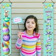 thumbnail image 1 of Easter Porch Sign Welcome Happy Easter Banner Easter Poster Door Hanger for Spring Indoor/Outdoor Easter Door Decoration Party, 1 of 4