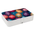 thumbnail image 1 of Easter Portable PU Leather Earring Holder Organizer with Removable Compartment and Storage Box, 1 of 6