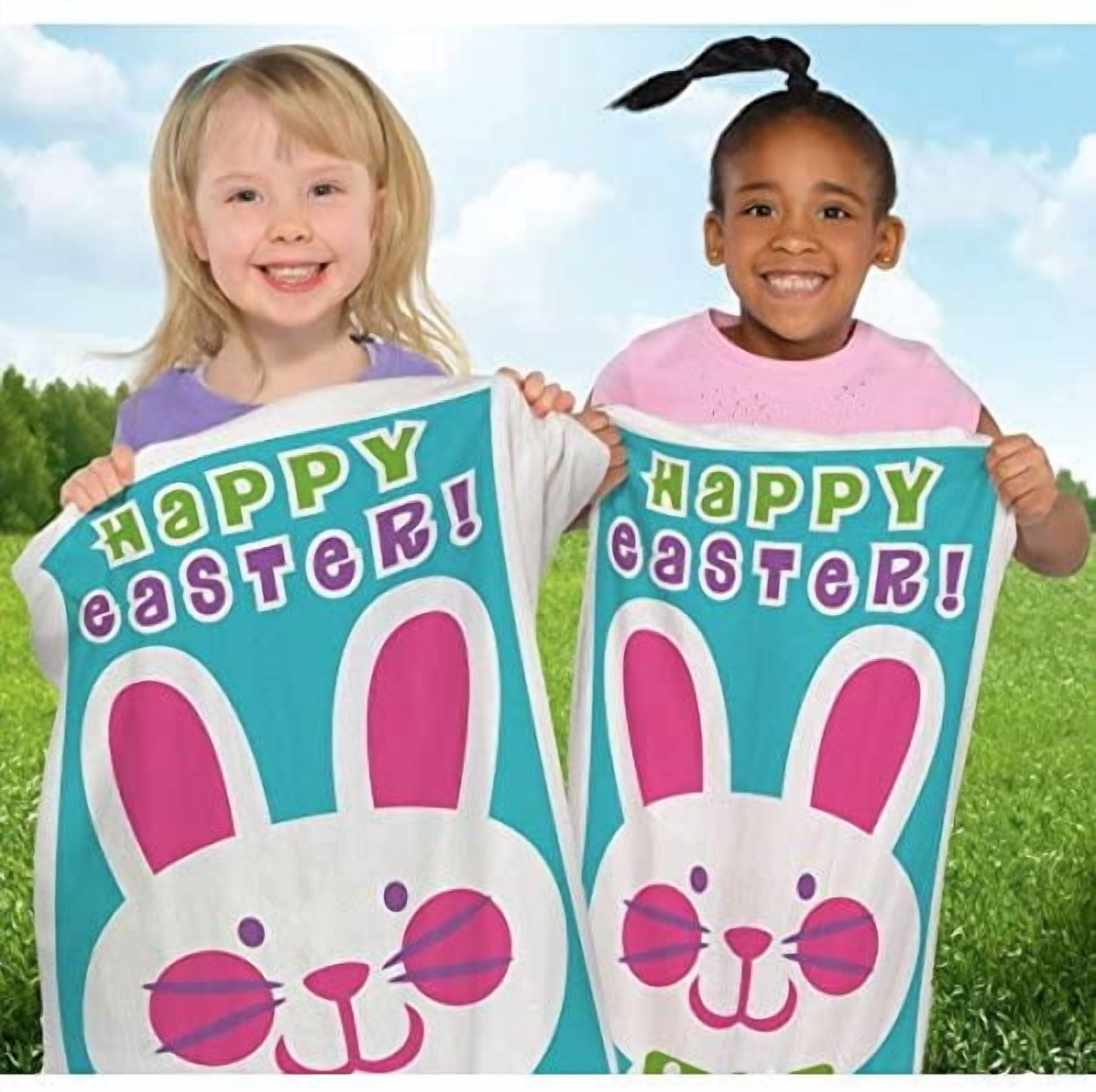 Easter Potato Sacks Pets Multi-color Party Favors, 6 Pieces