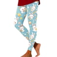 thumbnail image 1 of Easter Print High Waist Yoga Workout Leggings With Pockets Comfortable Stretchy Athletic Running Tights For Women, 1 of 6