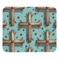 thumbnail image 1 of Easter Printed Square Desk Mat Mousepad, 8.3x9.8 Inch, Non-Slip Rubber Bottom, Suitable for Office and Gaming, 1 of 6