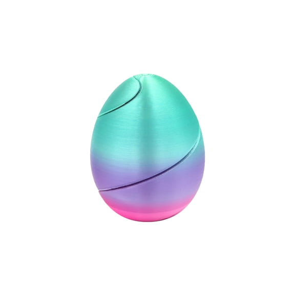 Easter Printed Toy Eggs,Interactive Rotatable Decorative Eggs for Home and Holiday Party Tabletop Display,Fun DIY Spring Activity for Family Gathering and Seasonal Celebration Decoration-G