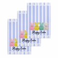 thumbnail image 1 of Easter Purple Striped Kitchen Dish Towels for Drying Dishes Set of 3, Spring Colorful Bunny Polka Dot Waffle Weave Microfiber Hand Tea Bathroom Towels Quick Dry & Absorbent Towel 15.7x23.6, 1 of 7