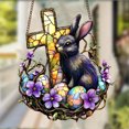 thumbnail image 1 of Easter Rabbit Acrylic Window Pendant Window Hangings Bedroom Window Background Wall Decoration Accessories,Easter Gifts, 1 of 6