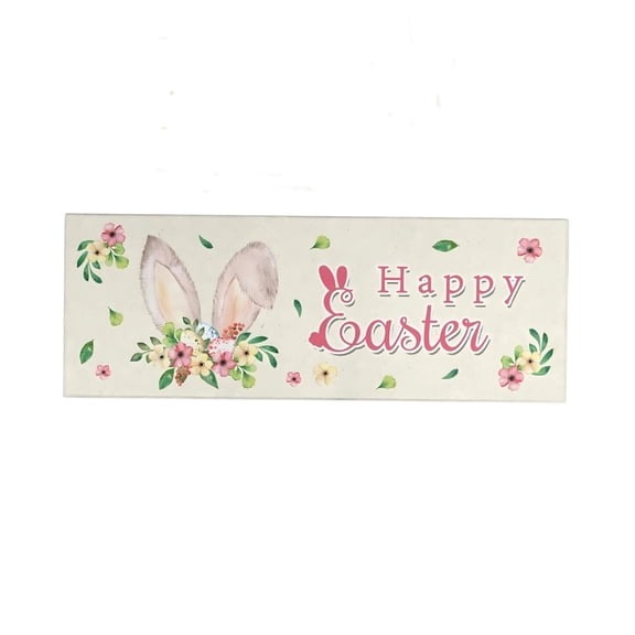 Easter Rabbit Bathroom Rugs 16"x24", Floral Bath Mats, Flower Bathroom Accessories, Soft Microfiber,Floor Doormats ()
