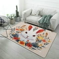 thumbnail image 1 of Easter Rabbit Carpet Rug for Home Living Room Bedroom Sofa Doormat Decor Area Rug Non-slip Mat, 1 of 7