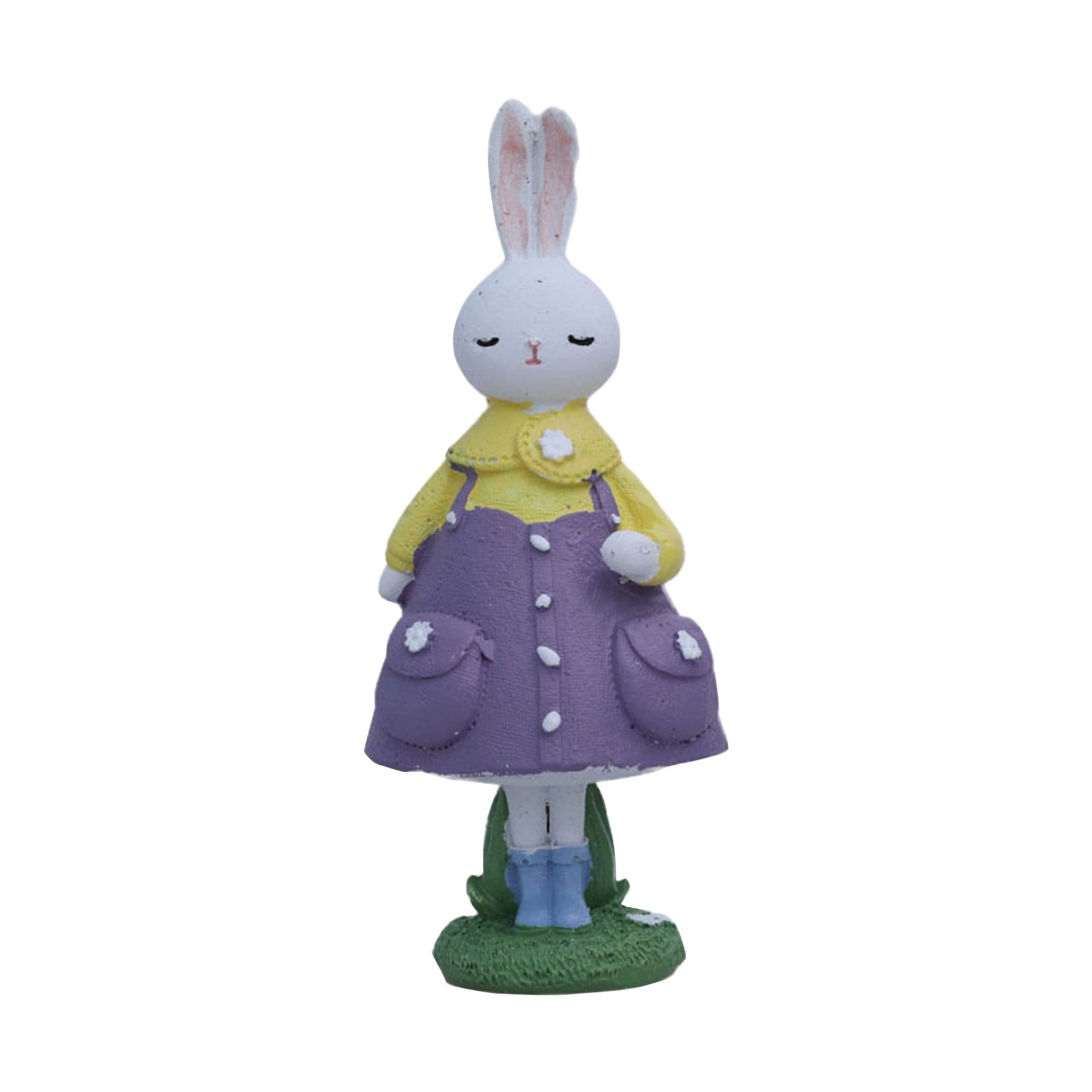 Easter Rabbit Decoration Cute Mini Rabbit Figures Table Sculpture for ...