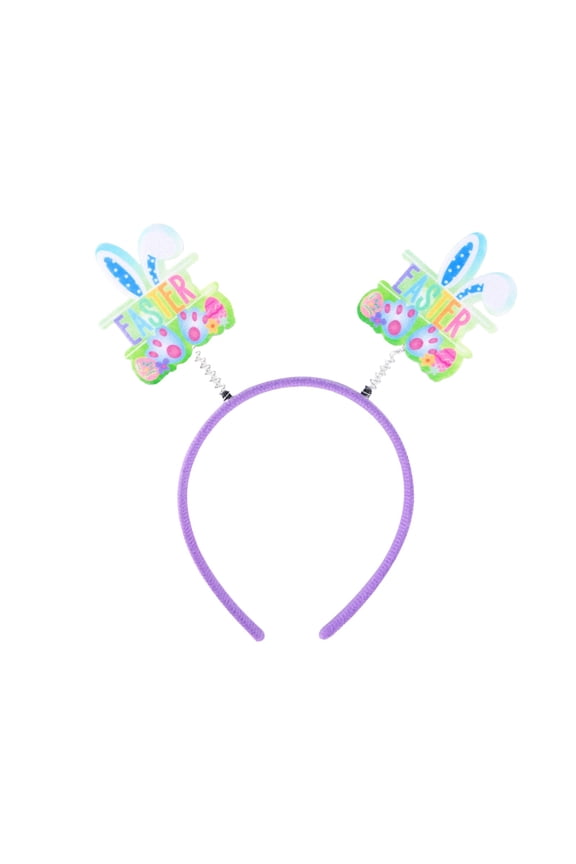 Easter Rabbit Ears and Streamer Headband Cute Youngster's Hair Accessory for Holiday Party Dress Up and Spring Celebration Fun Perfect for Creating Festive Outfits and Photo Memories
