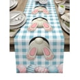 thumbnail image 1 of Easter Rabbit Egg Green Table Runner Country Decor Tableclothss for Dining Washable Table Cover Decoration, 1 of 5