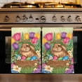 thumbnail image 1 of Easter Rabbit Eggs Kitchen Towels Set of 4, Spring Tulips Floral Green Leaves Pastoral Absorbent Dish Towels for Kitchen, Microfiber Hand Towel, Quick Drying Tea Towel for Cleaning Dishcloths, 1 of 7