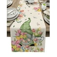thumbnail image 1 of Easter Rabbit Eggs Table Runner Country Decor Tableclothss for Dining Table Decoration Table Cover, 1 of 6