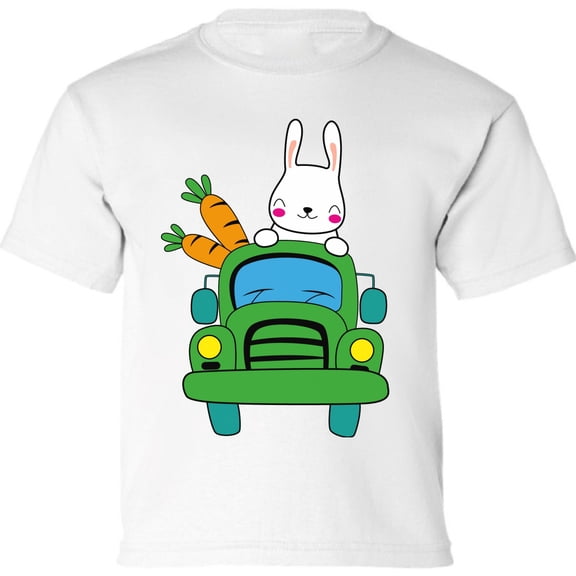 Easter Rabbit Graphic Shirt - Happy Easter Day Toddler Tees for Kids - Outfit Toddler Boys Girls T-Shirt Gifts