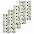 thumbnail image 1 of Easter Rabbit Kitchen Dish Towels for Drying Dishes Set of 4, Cartoon Cute Bunny Sketch on Green Waffle Weave Microfiber Hand Tea Bathroom Towels Quick Dry & Absorbent Towel 15.7x23.6, 1 of 7