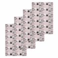 thumbnail image 1 of Easter Rabbit Kitchen Dish Towels for Drying Dishes Set of 4, Cartoon Cute Bunny Sketch on Pink Waffle Weave Microfiber Hand Tea Bathroom Towels Quick Dry & Absorbent Towel 15.7x23.6, 1 of 7