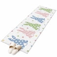 thumbnail image 1 of Easter Rabbit Large Area Rugs for Bedroom Living Room, Soft Non Slip Carpet Bedside Rug, Pink Blue Green Bunny Spring Polka Dots Rectangular Floor Cover Kitchen Accent Rug 2'x6' for Office, 1 of 9