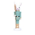 thumbnail image 1 of Easter Rabbit Nutcracker Resin Bunny Figurine Sculpture Holiday Nutcracker Doll Figure for Home Table Decorations Green, 1 of 7