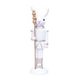 thumbnail image 1 of Easter Rabbit Nutcracker Resin Bunny Figurine Sculpture Holiday Nutcracker Doll Figure for Home Table Decorations, 1 of 6