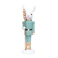 thumbnail image 1 of Easter Rabbit Nutcracker Resin Bunny Figurine Sculpture Holiday Nutcracker Doll Figure for Home Table Decorations, 1 of 6