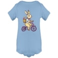 thumbnail image 1 of Easter Rabbit On A Bicycle Bodysuit Infant -Image by Shutterstock,  24 Months, 1 of 2