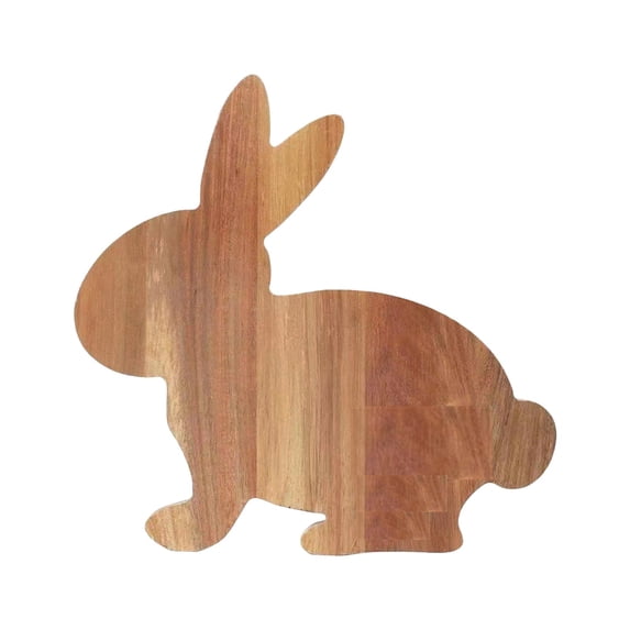 Easter Rabbit Shaped Kitchen Cutting Board Wood Bread Charcuterie Board ...
