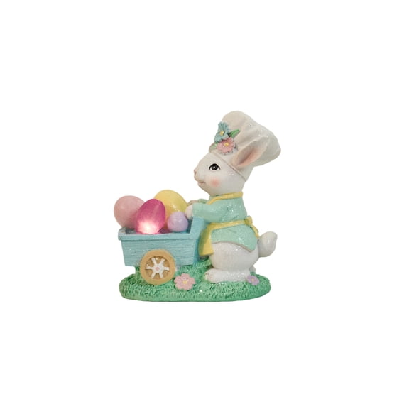 Easter Rabbit Statues Resin Bunny Decorations Spring Figurines Handmade Tabletop Indoor Home Holiday Gifts