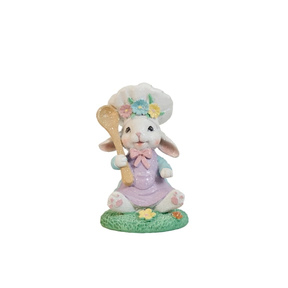 Easter Rabbit Statues Resin Bunny Decorations Spring Figurines Handmade Tabletop Indoor Home Holiday Gifts