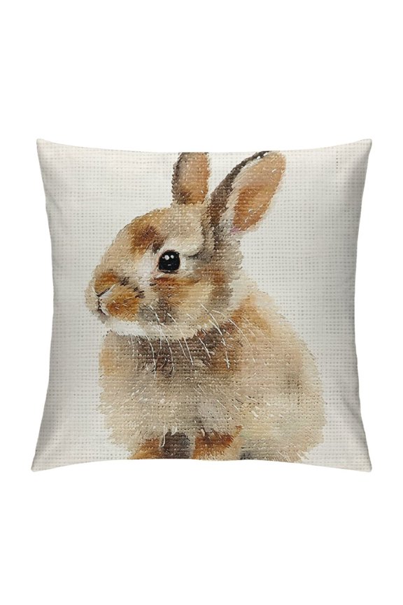 Easter Rabbit Throw Pillow Case Cushion Cover Spring Home Decoration