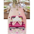 thumbnail image 1 of Easter Rabbit Truck Daisy Table Runner Country Decor Tableclothss for Dining Table Decoration Table Cover, 1 of 6