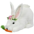 thumbnail image 1 of Easter Rabbit with Carrot Figurine - 9.25" - White, 1 of 5