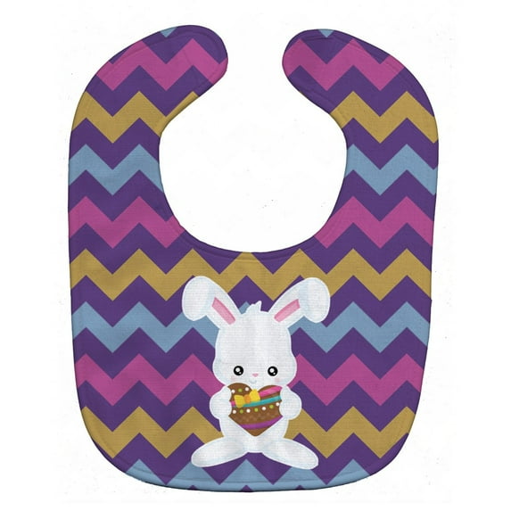 Easter Rabbit with Chocolate Heart Baby Bib