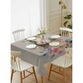 thumbnail image 1 of Easter Rabbits Gray, Tablecloth Rectangle Table Cloth 60x84, Waterproof Tablecloth Outdoor Table Cloth, Easter Bunny Spring Rose Flower Washable Table Cover for Kitchen Dinning Party, 1 of 8