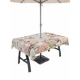 thumbnail image 1 of Easter Rabbits Outdoor Tablecloth - 60x102 Inch Rectangle Dining Table Cover, Spring Floral Butterfly Animal Gray Plaid Waterproof Outdoor Table Cloth with Umbrella Hole & Zipper for Picnic/Patio, 1 of 7
