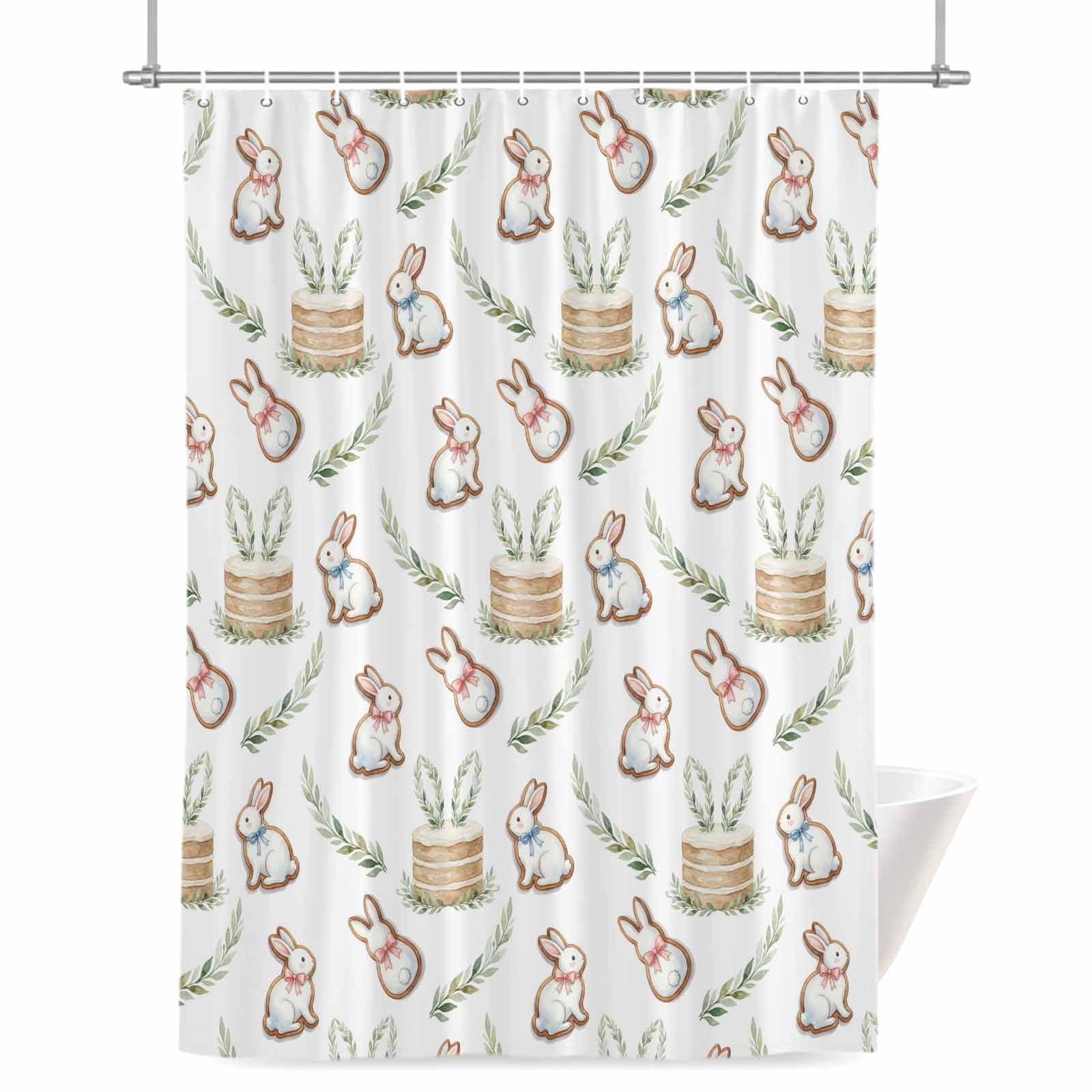 Easter Rabbits Shower Curtain, 36
